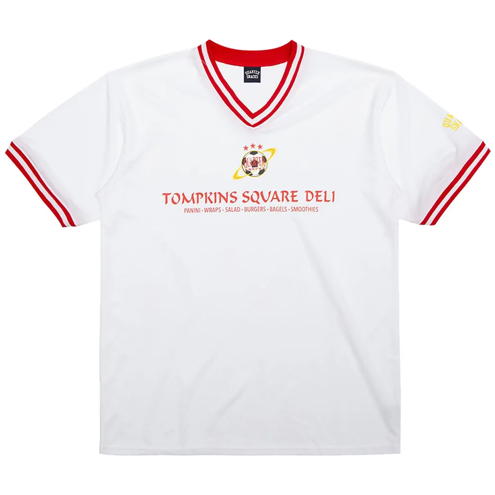Quartersnacks Deli Squad Soccer Jersey White