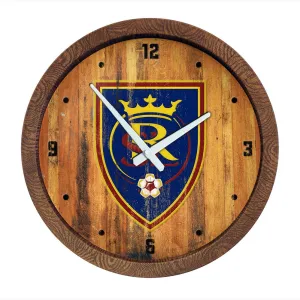Real Salt Lake: Weathered "Faux" Barrel Top Clock