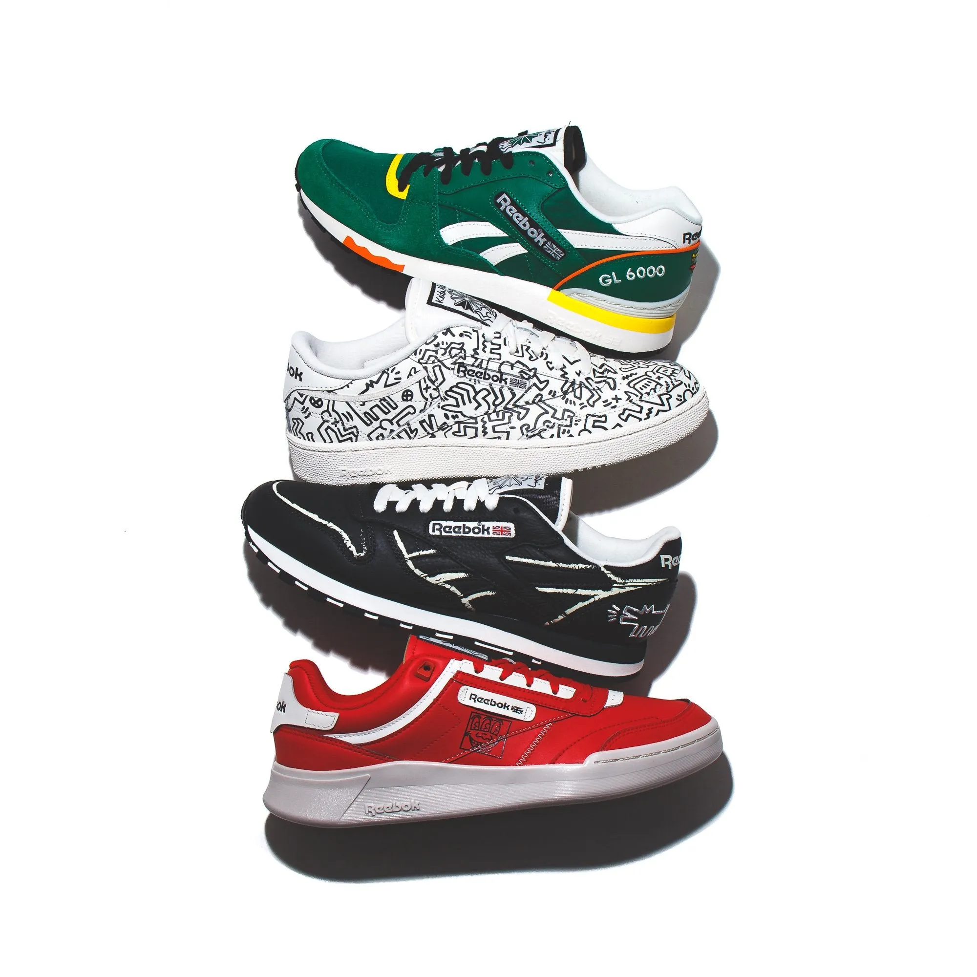 Reebok Classics Men x Keith Haring Club C Legacy Red Chalk GZ1459