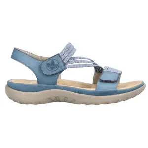 Rieker 64870-14 (Fife) Royal Jeans Weiss Sandals