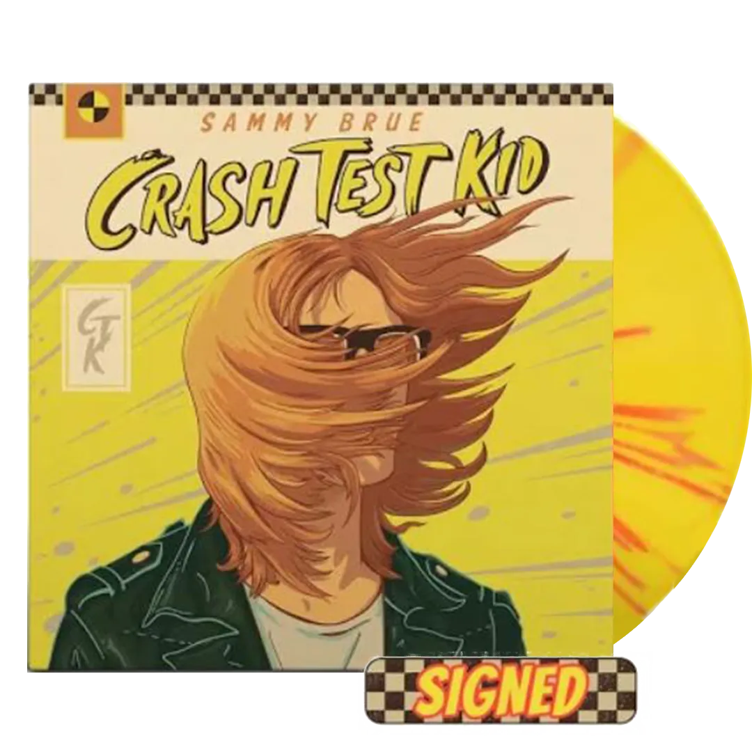 Sammy Brue - Crash Test Kid (Ltd. Ed. Autographed 150G Red/Yellow Splatter Vinyl) - BTRC ROTM