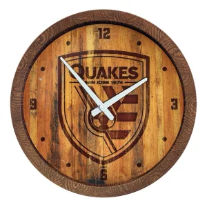 San Jose Earthquakes: Branded "Faux" Barrel Top Clock