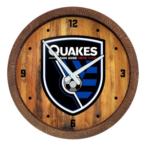 San Jose Earthquakes: "Faux" Barrel Top Clock