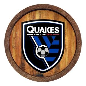 San Jose Earthquakes: "Faux" Barrel Top Sign