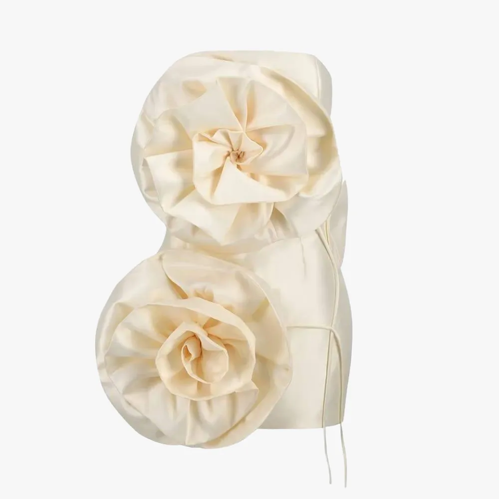 Sculptural Petal Mini Dress