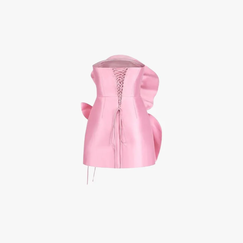 Sculptural Petal Mini Dress