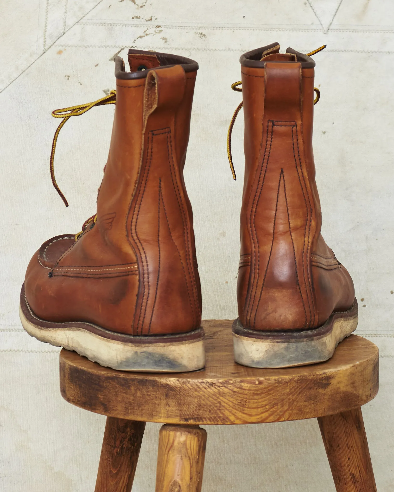 Second Hand Red Wing Classic Moc Toe Style No. 877 Size US 7 1/2 D