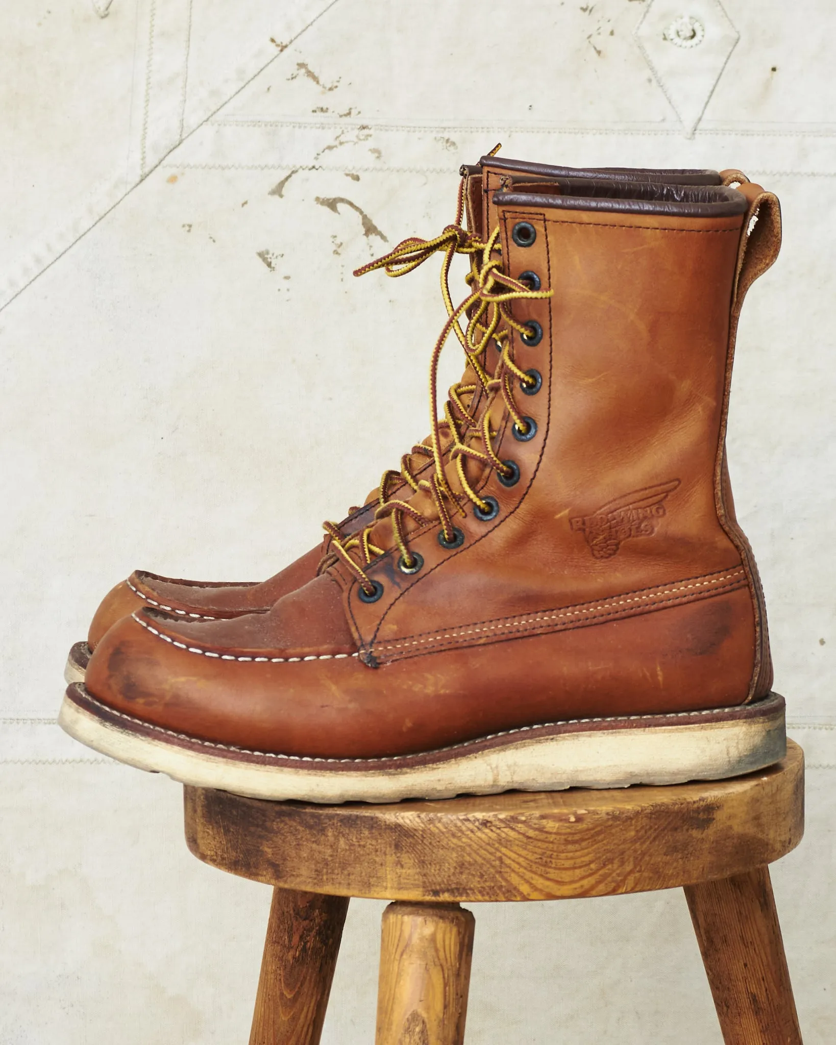 Second Hand Red Wing Classic Moc Toe Style No. 877 Size US 7 1/2 D