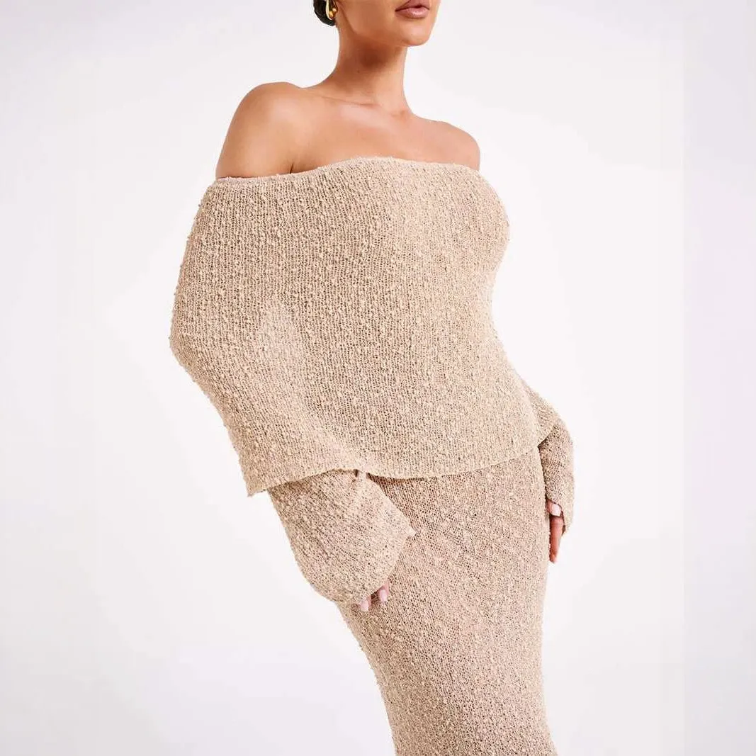 Shimmering Off-Shoulder Occasion Dress