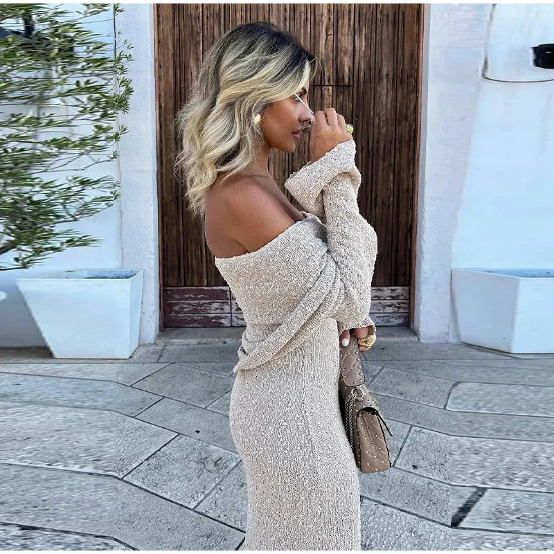 Shimmering Off-Shoulder Occasion Dress