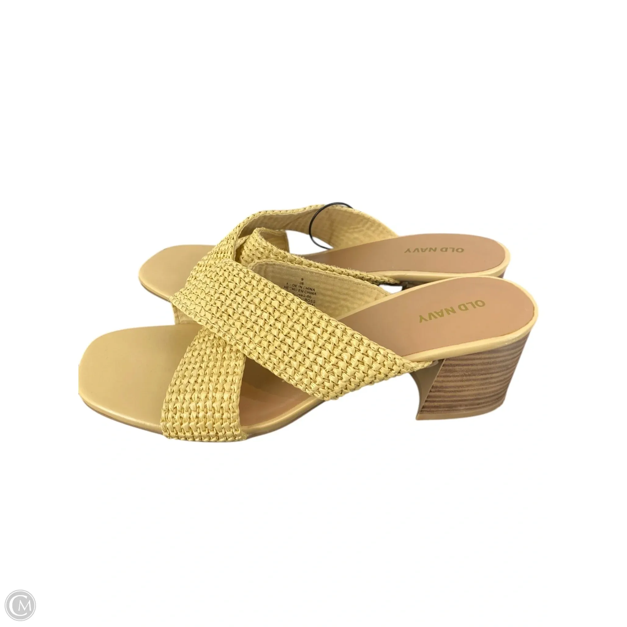 Shoes Heels Block By Old Navy In Cream, Size: 9