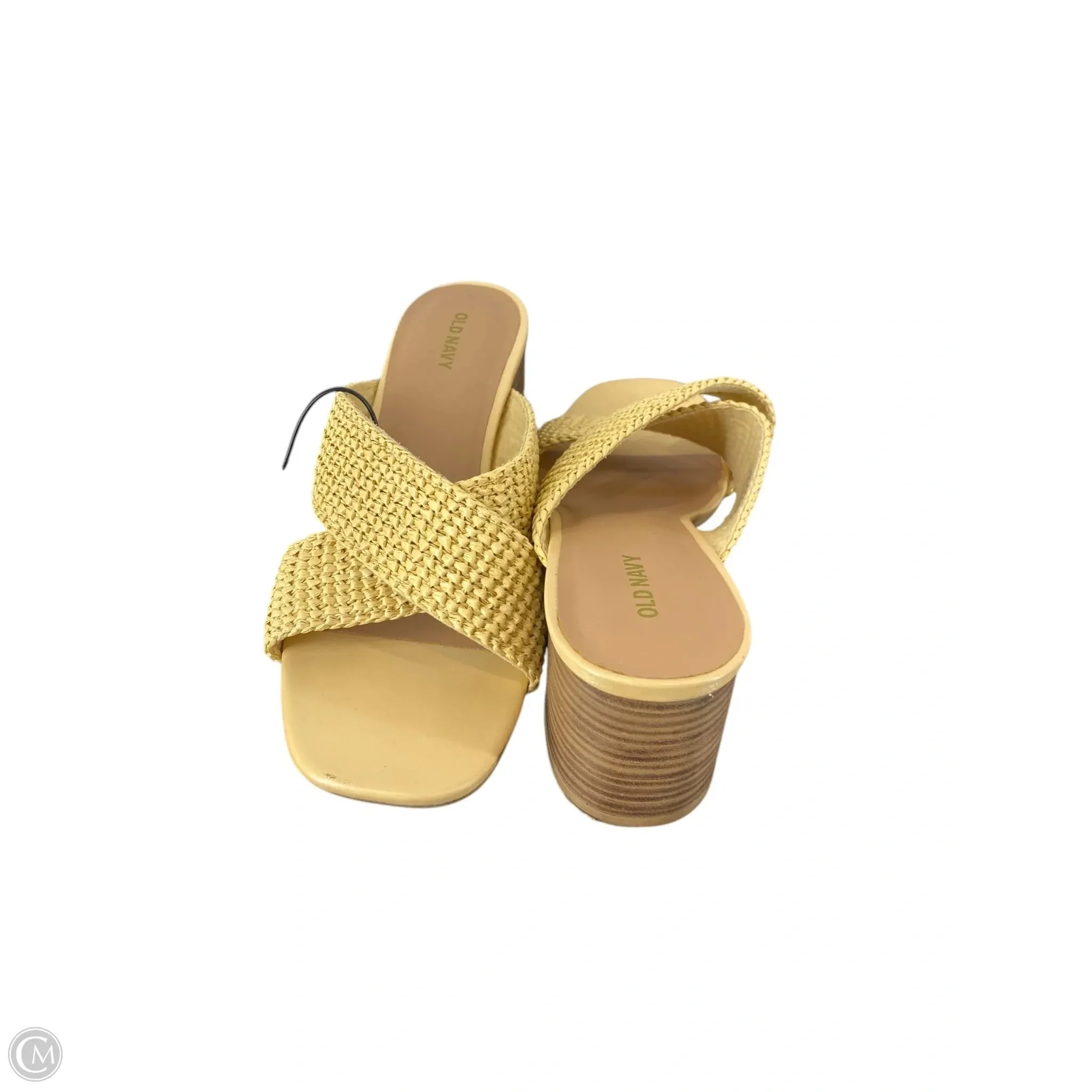 Shoes Heels Block By Old Navy In Cream, Size: 9