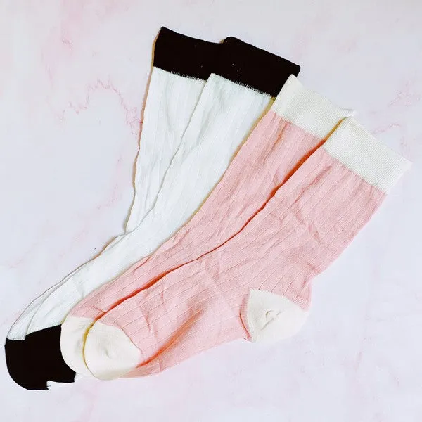 Silky Jacquard Socks – 2 Pair Set of Lightweight Luxe Trouser Socks