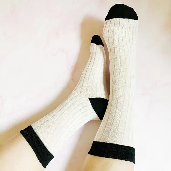 Silky Jacquard Socks – 2 Pair Set of Lightweight Luxe Trouser Socks