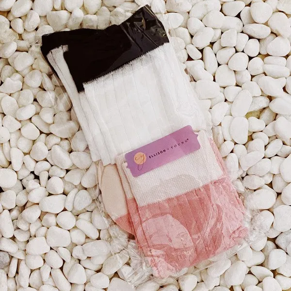 Silky Jacquard Socks – 2 Pair Set of Lightweight Luxe Trouser Socks