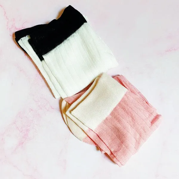 Silky Jacquard Socks – 2 Pair Set of Lightweight Luxe Trouser Socks
