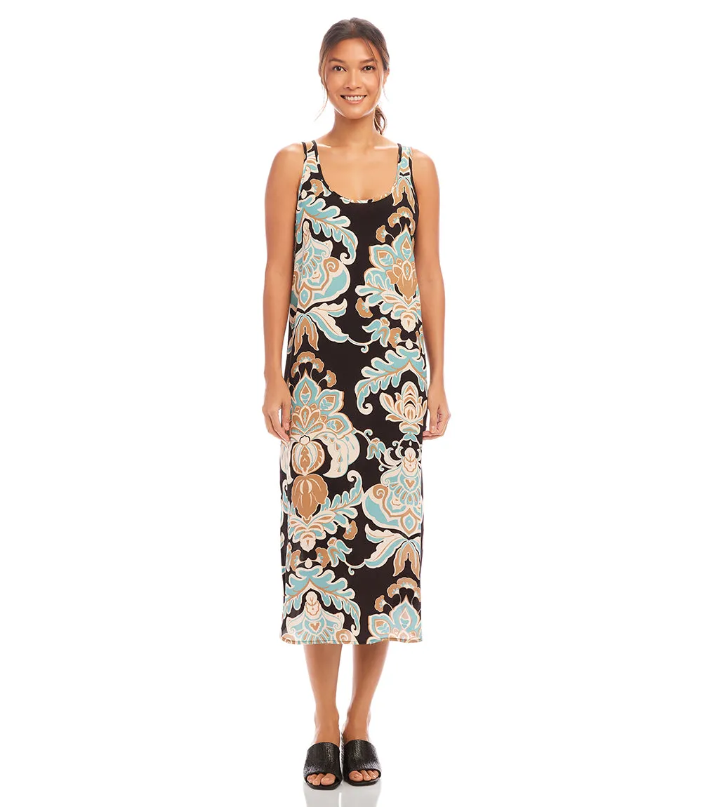 Sleeveless Side-Slit Tank Dress
