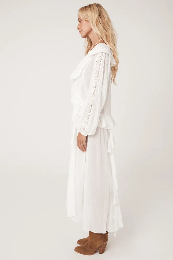 SPELL Fleur Lace Gown - White SzS