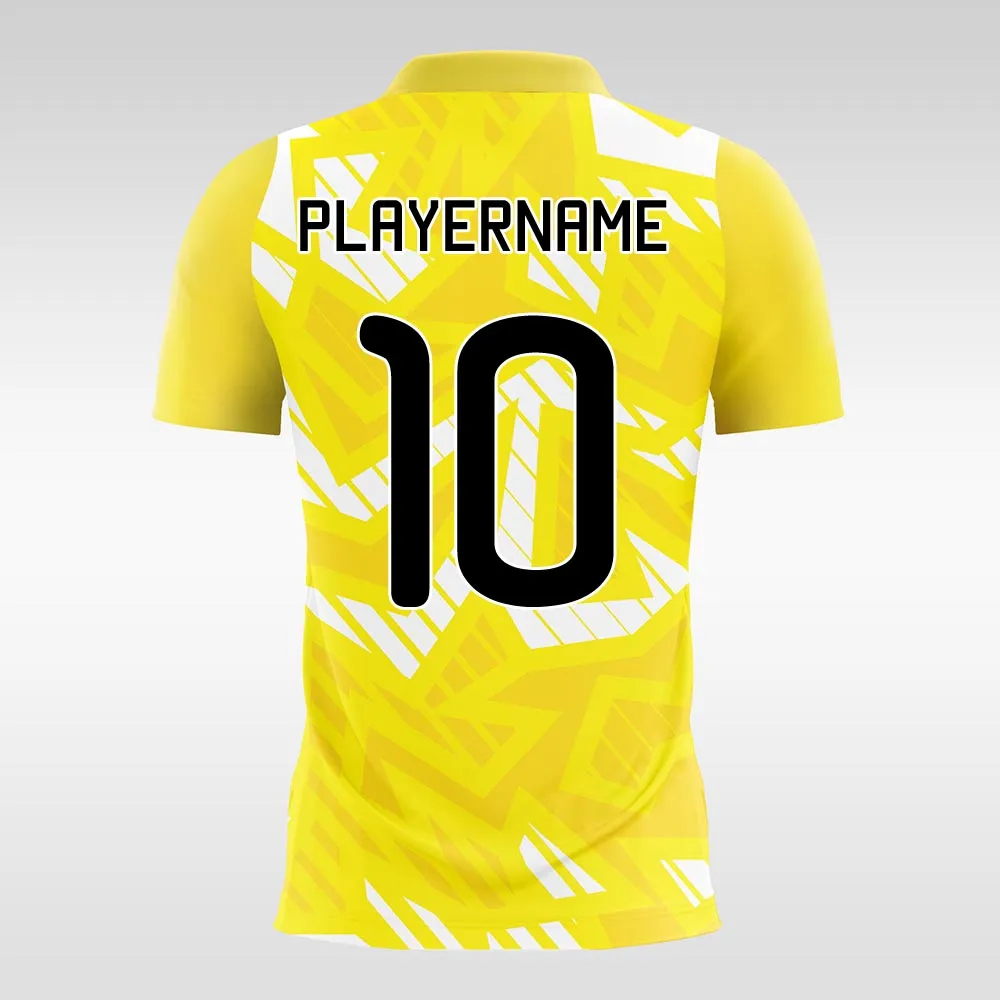 Sprouting-Yellow-Customized Men's Sublimated Soccer Jersey