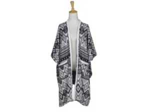 Stretchy Blanket Wrap w/ Sherpa Trim