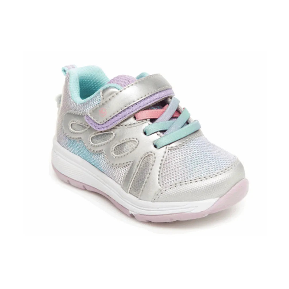 Stride Rite Light-Up Fly Away Sneaker - Silver Multi