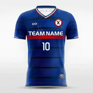 Team France - Customized Men's Sublimated Soccer Jersey