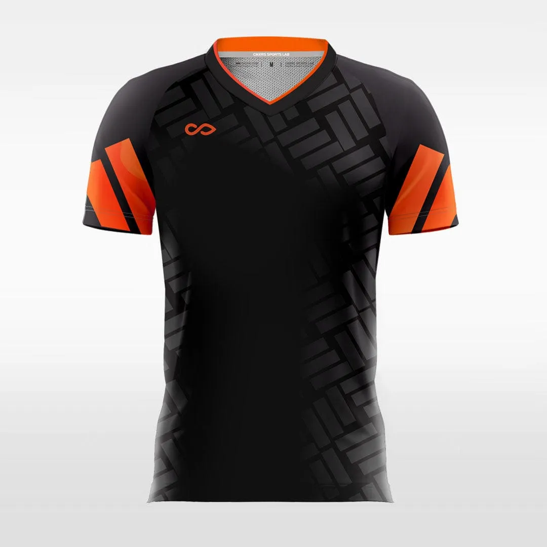 Tetris - Customized Men's Sublimated Soccer Jersey -Fluorescent