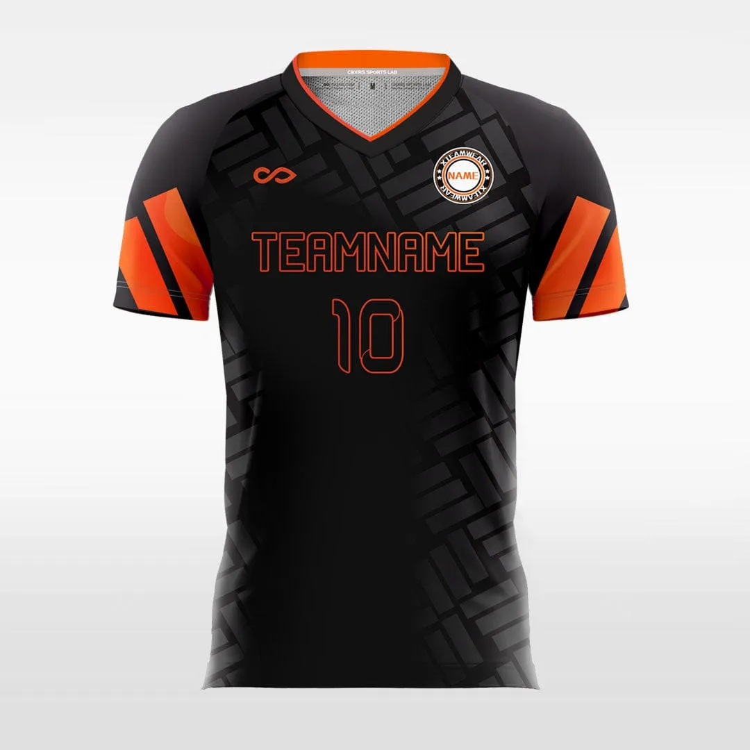 Tetris - Customized Men's Sublimated Soccer Jersey -Fluorescent