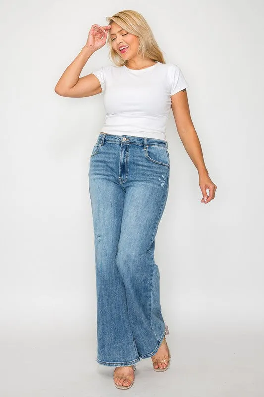 The Foxy Flair High Rise Wide Leg Jeans