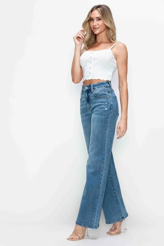 The Foxy Flair High Rise Wide Leg Jeans