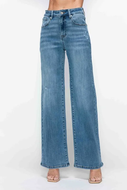 The Foxy Flair High Rise Wide Leg Jeans
