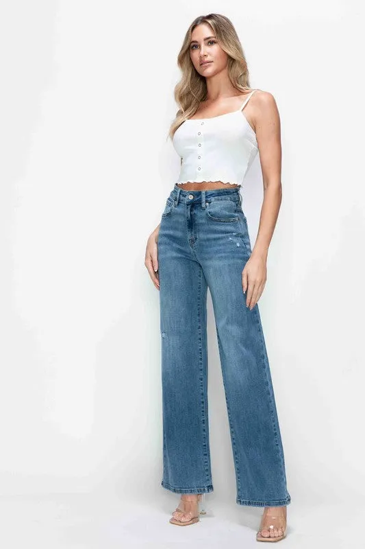 The Foxy Flair High Rise Wide Leg Jeans