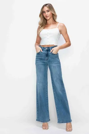The Foxy Flair High Rise Wide Leg Jeans