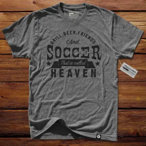 #TheSoccerMan T-Shirt - Grill, Beer, Friends, And Soccer.