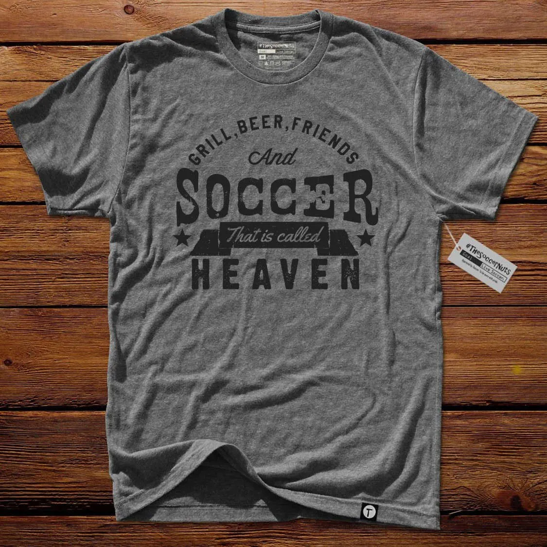 #TheSoccerMan T-Shirt - Grill, Beer, Friends, And Soccer.