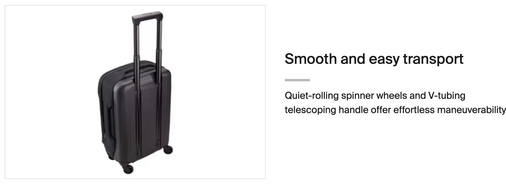Thule Subterra 2  carry-on suitcase spinner 55cm - black