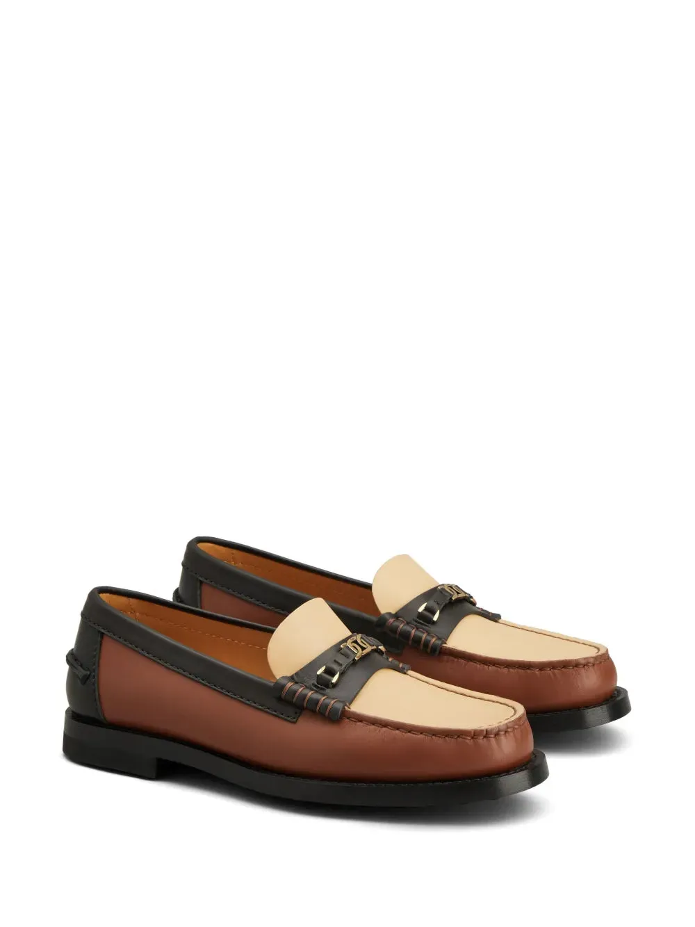 Tod's logo-plaque leather loafers