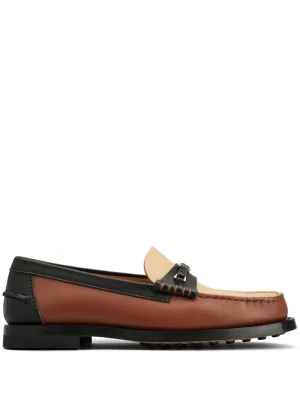 Tod's logo-plaque leather loafers