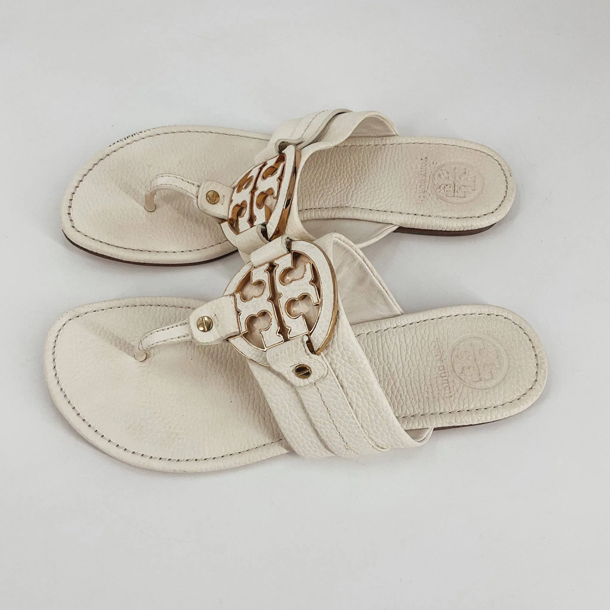 Tory Burch Off White Sandals - Size 10