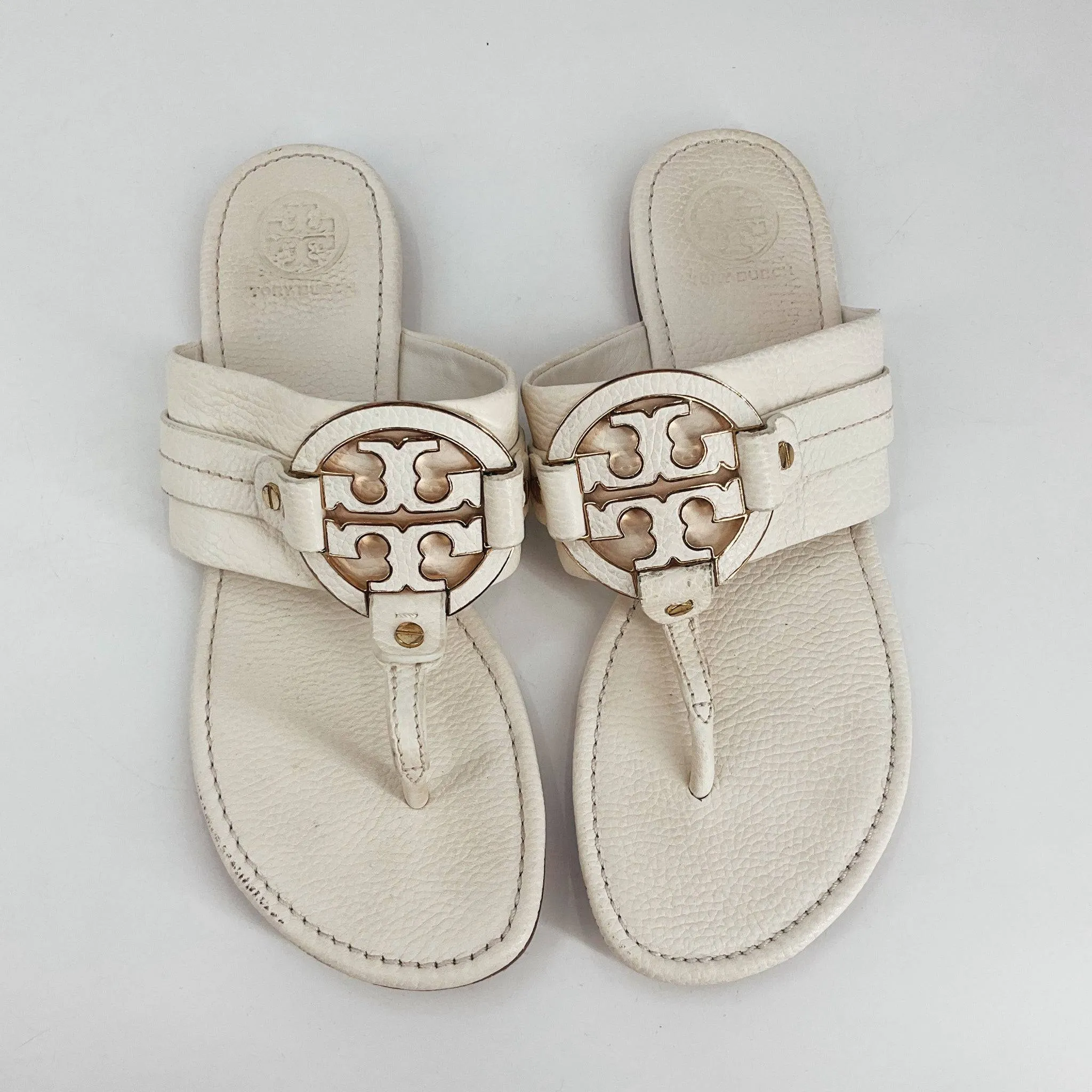 Tory Burch Off White Sandals - Size 10