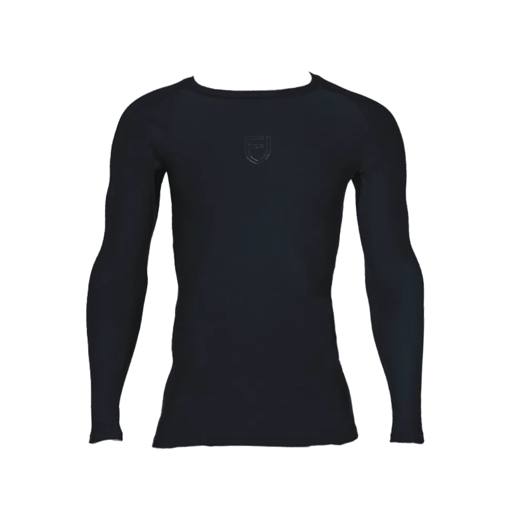 ULTIMATE SOCCER Men's Longsleeve Compression Top - Black