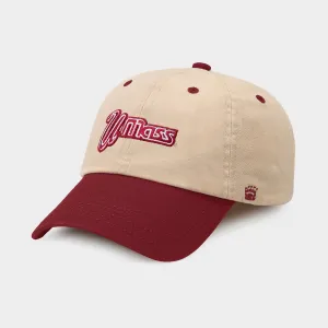 UMass Vintage Logo Two-Tone Dad Hat
