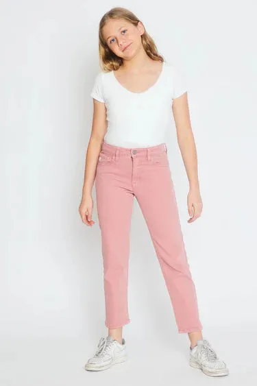 Unique Ultra High Rise Straight Kid Girls Jeans