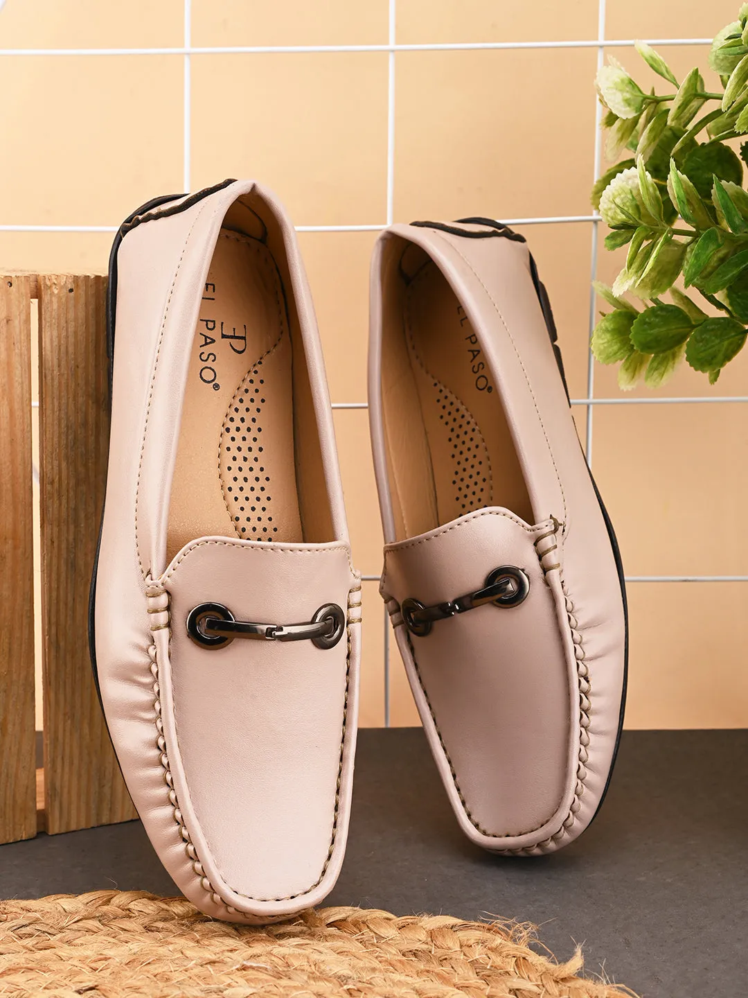 Women Faux Leather Casual Slip on Loafers
