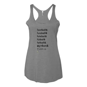 Women's Tank Tops Football Words