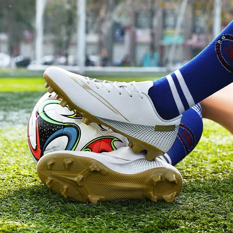 ZHENZU Size 32-47 Football Boots Kids Boys Soccer Shoes Outdoor AG/TF Ultralight Soccer Cleats Sneakers